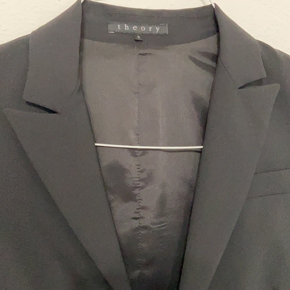 Theory Wool Blend Single Button Blazer - Picture 8 of 12